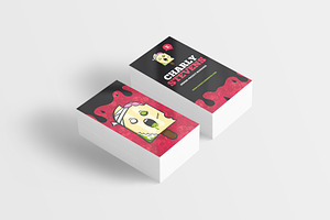 Zombie Popsicle Monster BusinessCard, a Business Card Template by Odin_Design