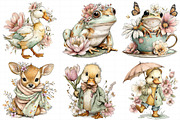 Whimsical Spring Animal Clipart, an Illustration by Daily.Designs (Thumbnail 4 of 8)