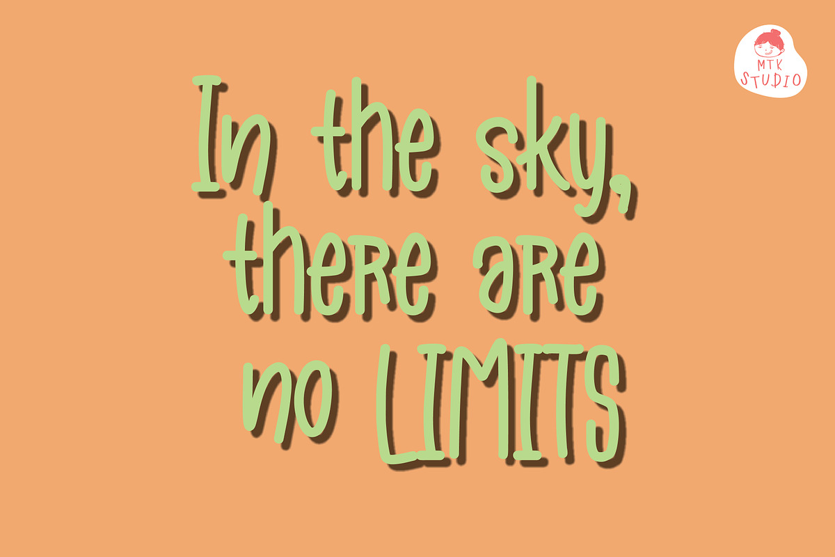 HighSky A High & Cute Font, a Handwritten Font by MTK Studio (Photo 2 of 6)