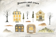 Cozy Halloween watercolor collection, a Seasonal Illustration by LiChu Art (Thumbnail 25 of 28)