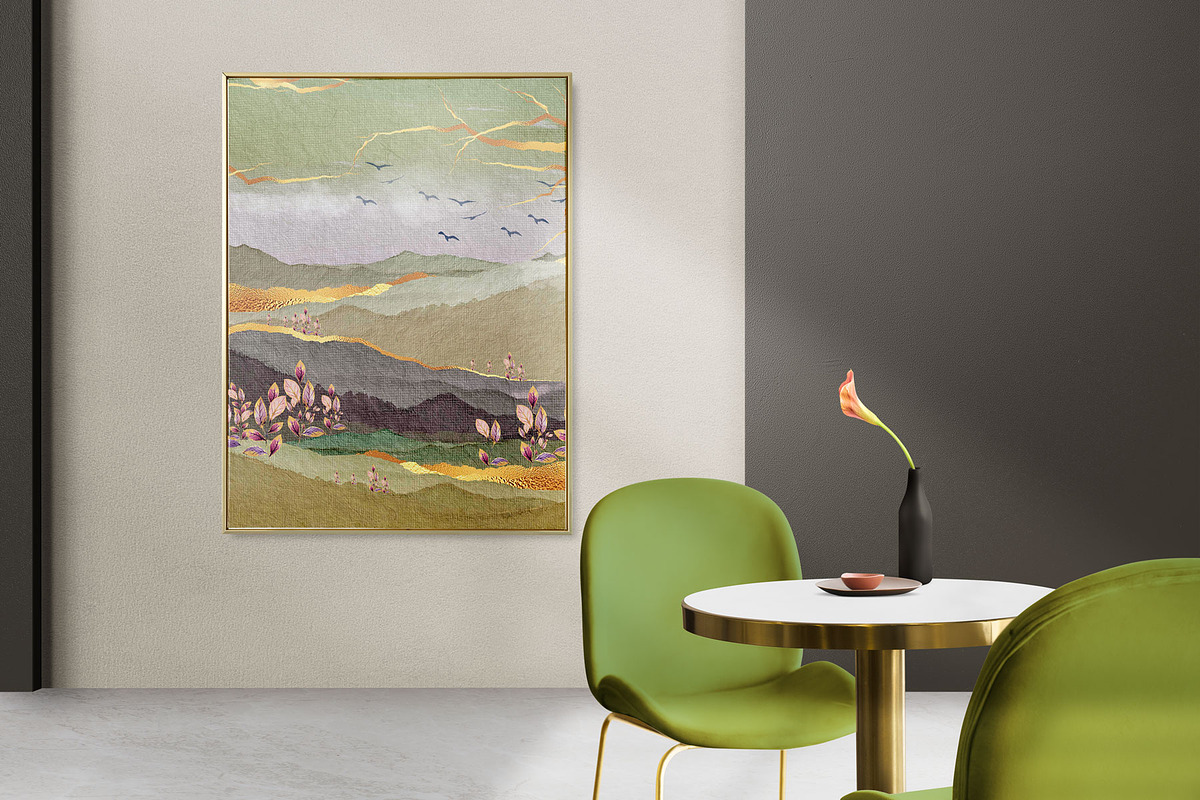 Golden Landscape Vol 5, a Background Graphic by Suna Kosem (Photo 4 of 13)