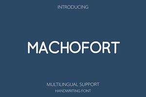 Machofort A Handwriting Font