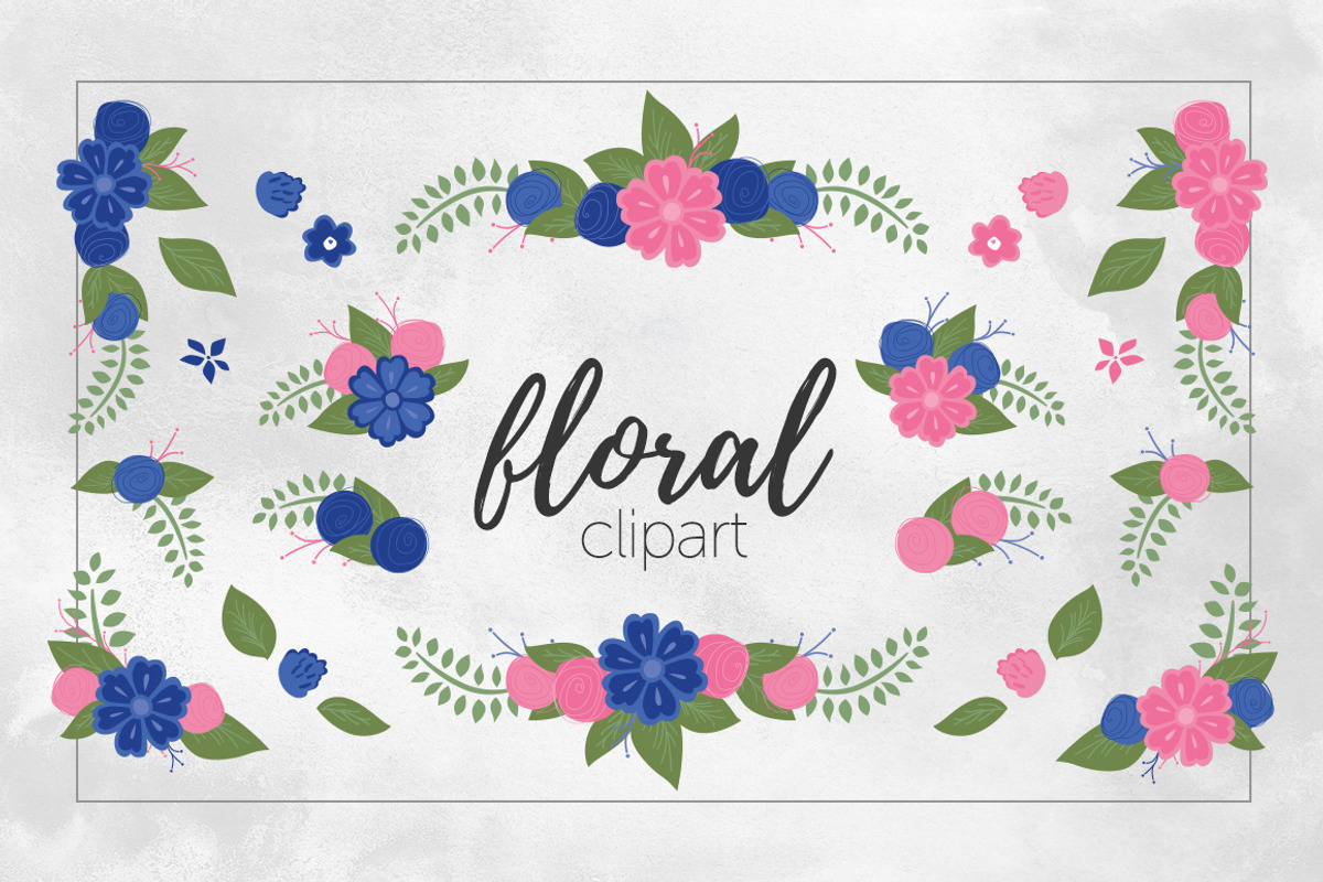Floral Clipart, an Illustration by Studio Meraki (Photo 1 of 5)