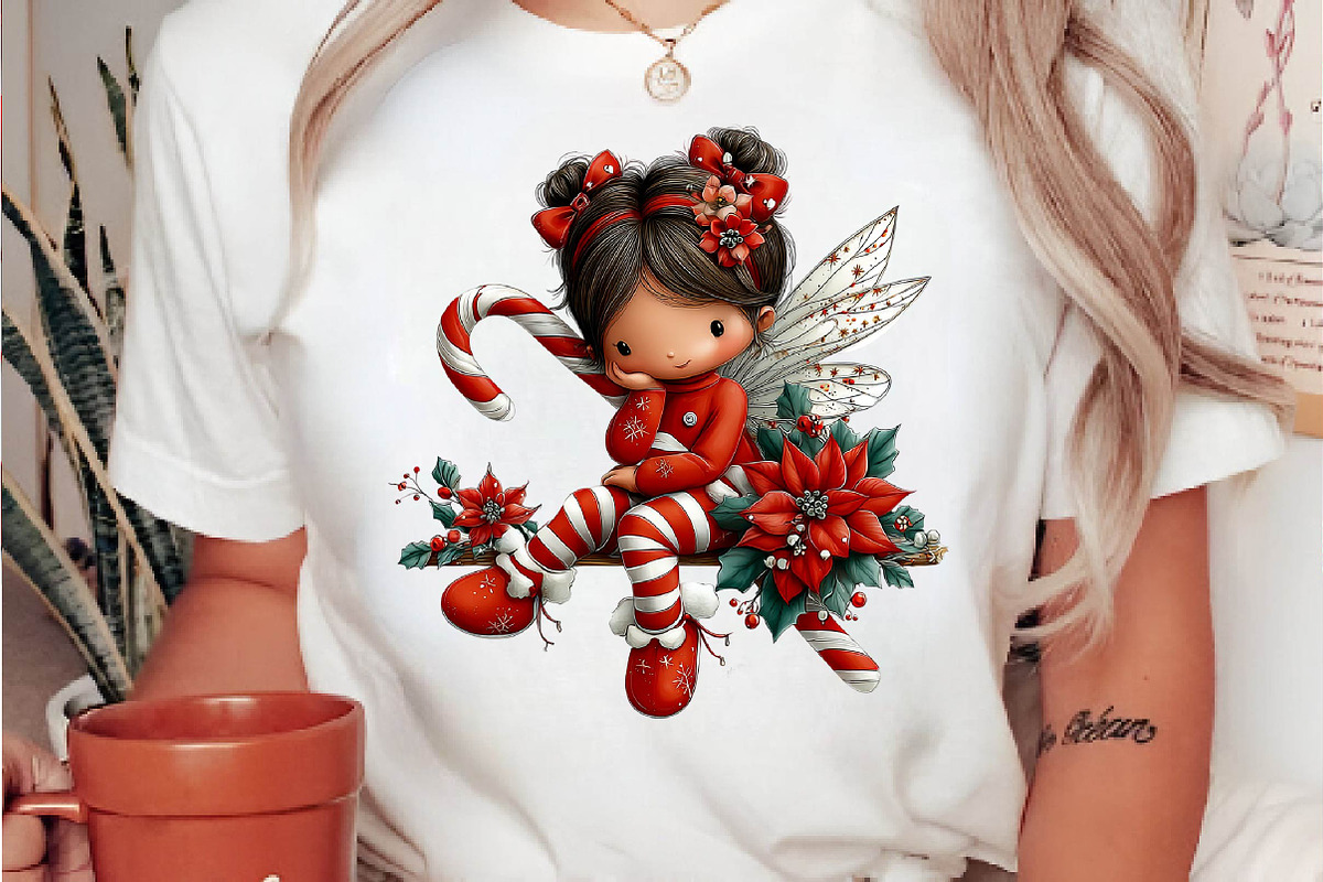 Whimsical Christmas Fairy Clipart, a Seasonal Illustration by fashionaddict (Photo 5 of 7)