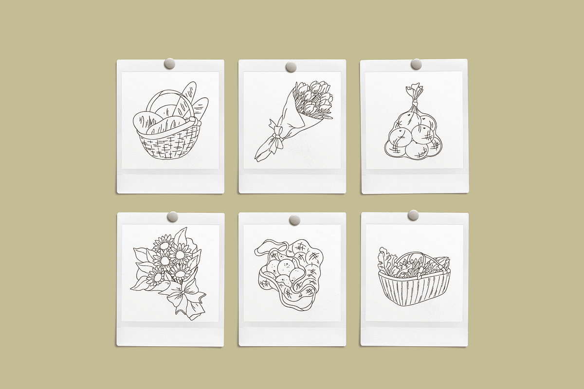 Farmer's Market Vector Illustrations, a Decorative Illustration by Emma Webb Studio (Photo 8 of 8)