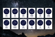 Zodiac - Print Set / Editable PSD, a Wallpaper Graphic by UgurSarac (Thumbnail 2 of 10)