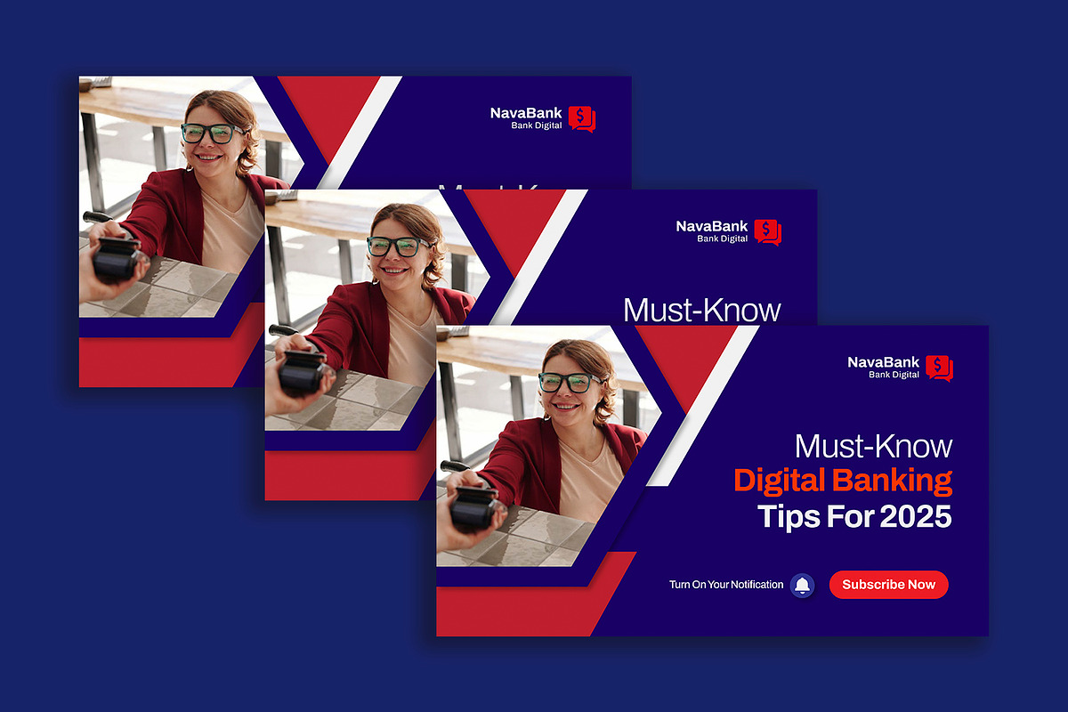 Nava Bank - YouTube Thumbnail, a Social Media Template by Esensifiksi.studio (Photo 3 of 3)
