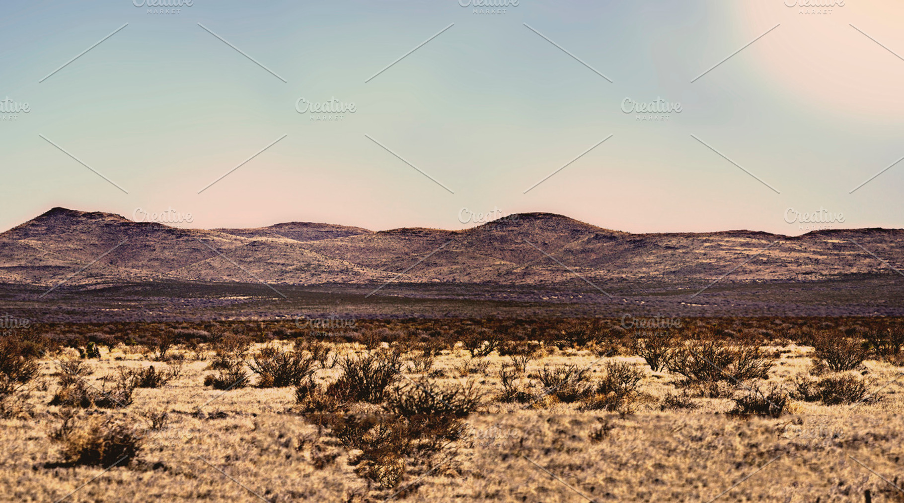 Panoramic Photo Of The Marfa Horizon