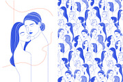 She, With Her. Lesbian Couple Illust, a Person Illustration by VasilkovS (Thumbnail 4 of 6)