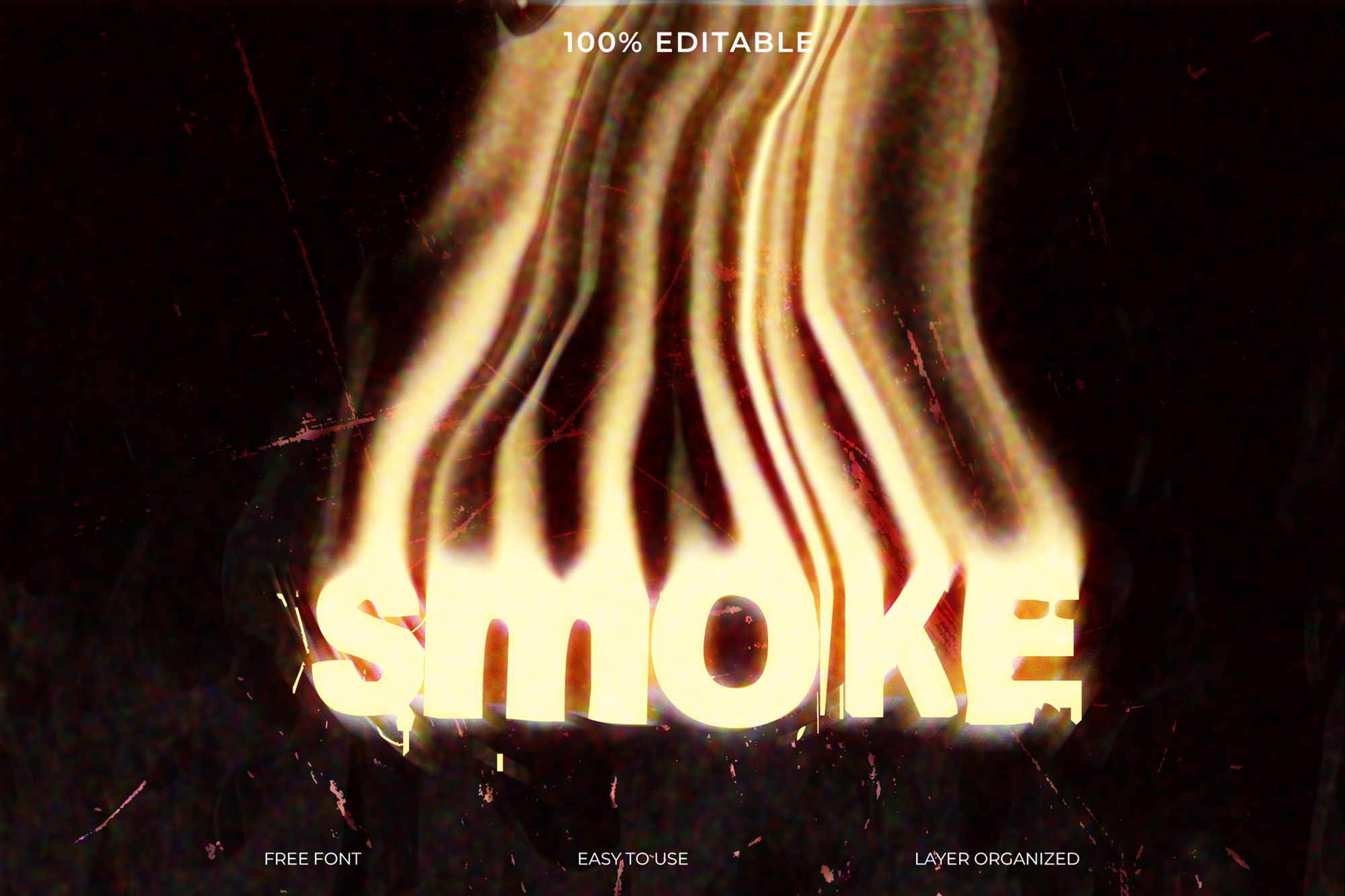 Smoke 3d text effect style, a Layer Style Add-On by Imamul001