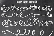 Swirl Borders, EPS, PNG + PS Brush, a Graphic by Carrie Stephens Art (Thumbnail 4 of 4)