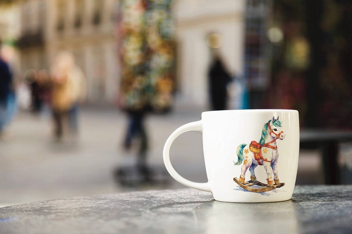 Rocking horse, an Animal Illustration by Volha (Photo 5 of 7)