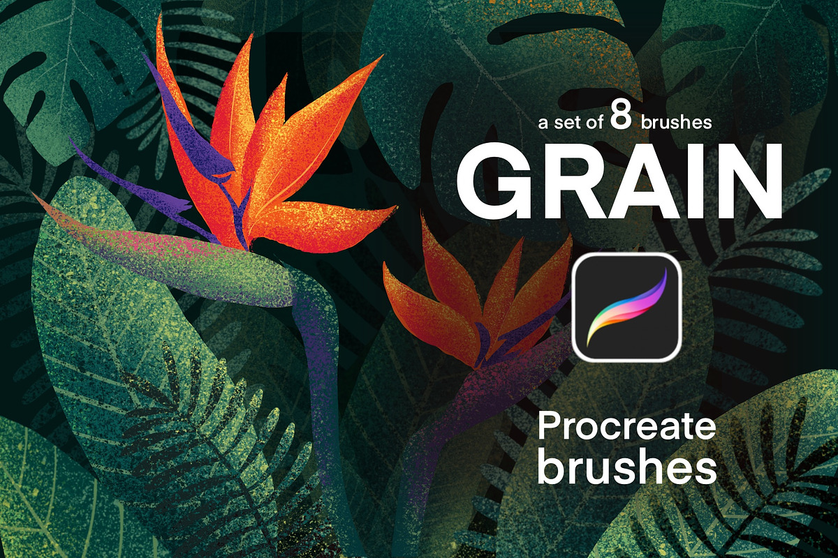 Grain, texture Procreate brush set., a Brush Add-On by Irena Matiash shop (Photo 1 of 7)