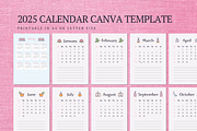 2025 CALENDAR CANVA TEMPLATE, a Stationery Template by The Little Lily Studio (Thumbnail 4 of 5)
