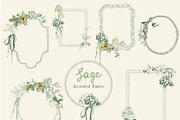 Sage Floral Illustrations, an Object Graphic by whiteheartdesign (Thumbnail 6 of 14)
