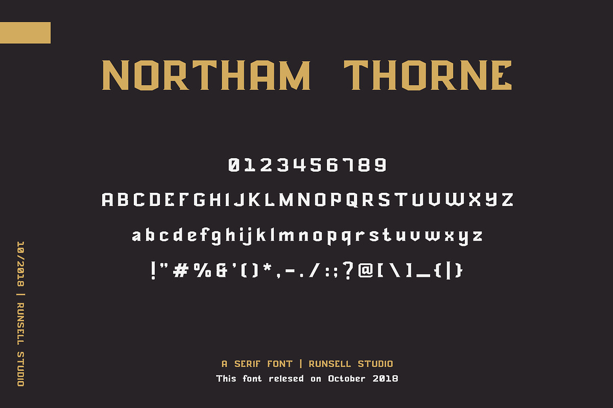 NORTHAM THORNE, a Font by Runsell Studio (Photo 11 of 13)