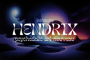 Hendrix - Art Nouveau Display, a Serif Font by HipFonts (Thumbnail 1 of 9)