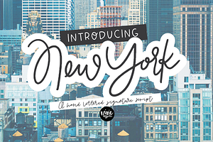 NEW YORK A Signature Script Font