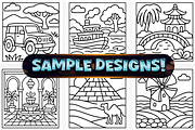 Bold Easy Travel Coloring Pages, a Sport Illustration by Craftsbeefy (Thumbnail 3 of 4)