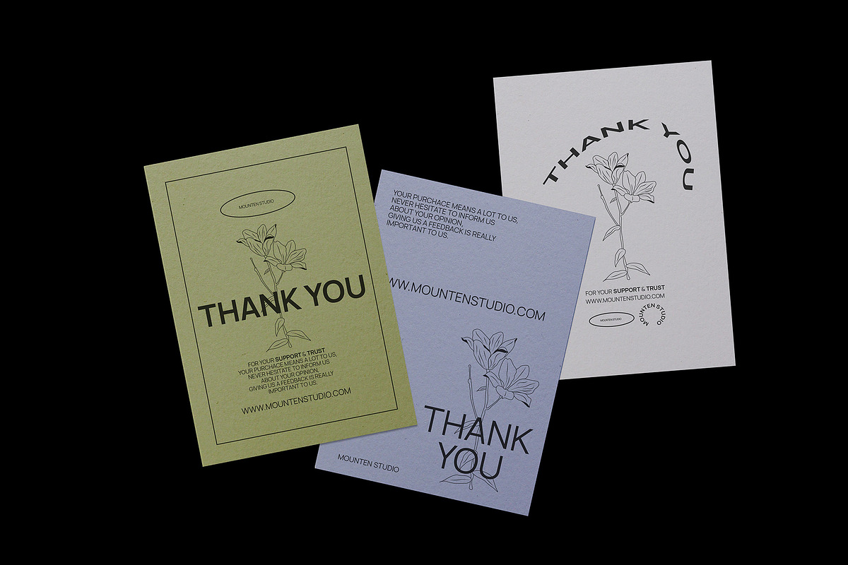postcard thank you card collection, a Stationery Template by Replika Machine (Photo 1 of 7)