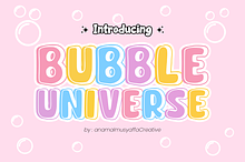 Bubble Universe - Display Font