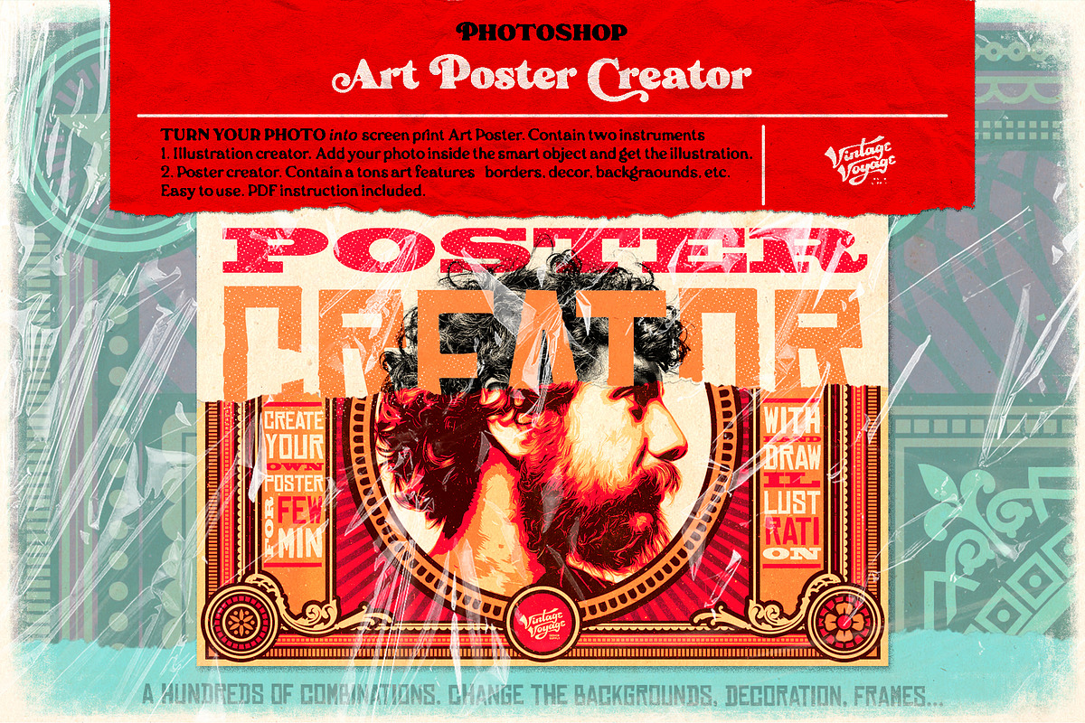 Photoshop Creator's Bundle • 7 in 1, an Action Add-On by Vintage Voyage Supply (Photo 13 of 19)