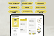 Notion planner for creatives, a Templates & Theme by Petite Zakka Boutique (Thumbnail 2 of 9)