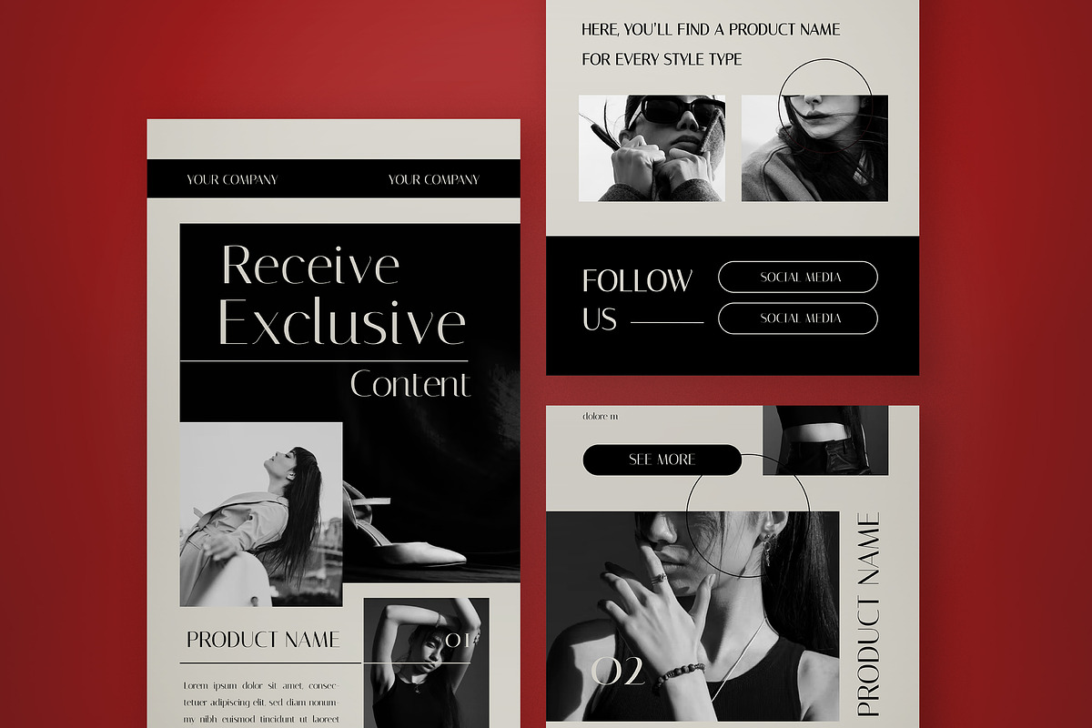 Monochrome Email Newsletter, an Email Template by graphicook (Photo 2 of 3)