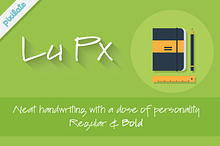 Lu Px natural handwriting font