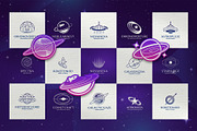 Space Logo Templates Collection, a Branding & Logo Template by Rukuru Studio (Thumbnail 3 of 5)