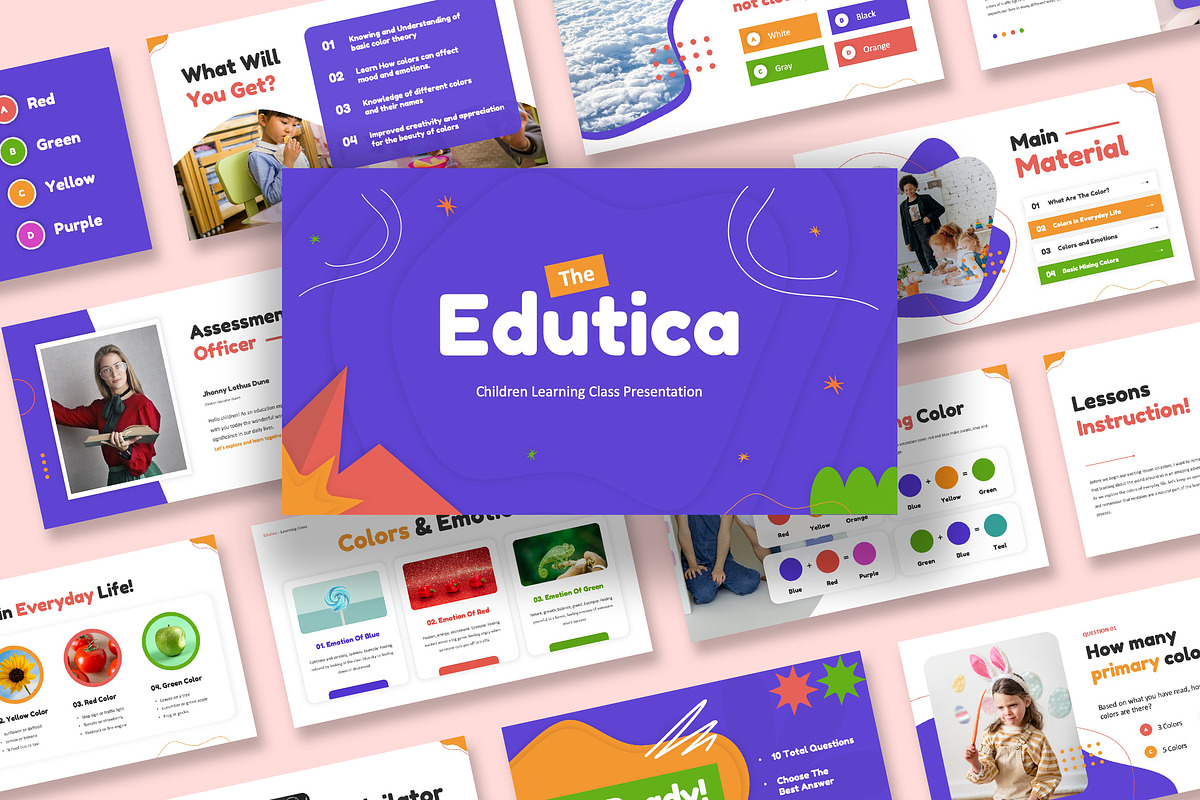 Edutica Children Learning Class PPT, a Presentation Template by kerismaker (Photo 1 of 7)