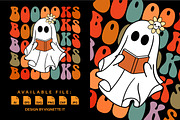 Booooks Groovy Ghost Halloween Book, an Education Illustration by Vignette.IT (Thumbnail 2 of 3)