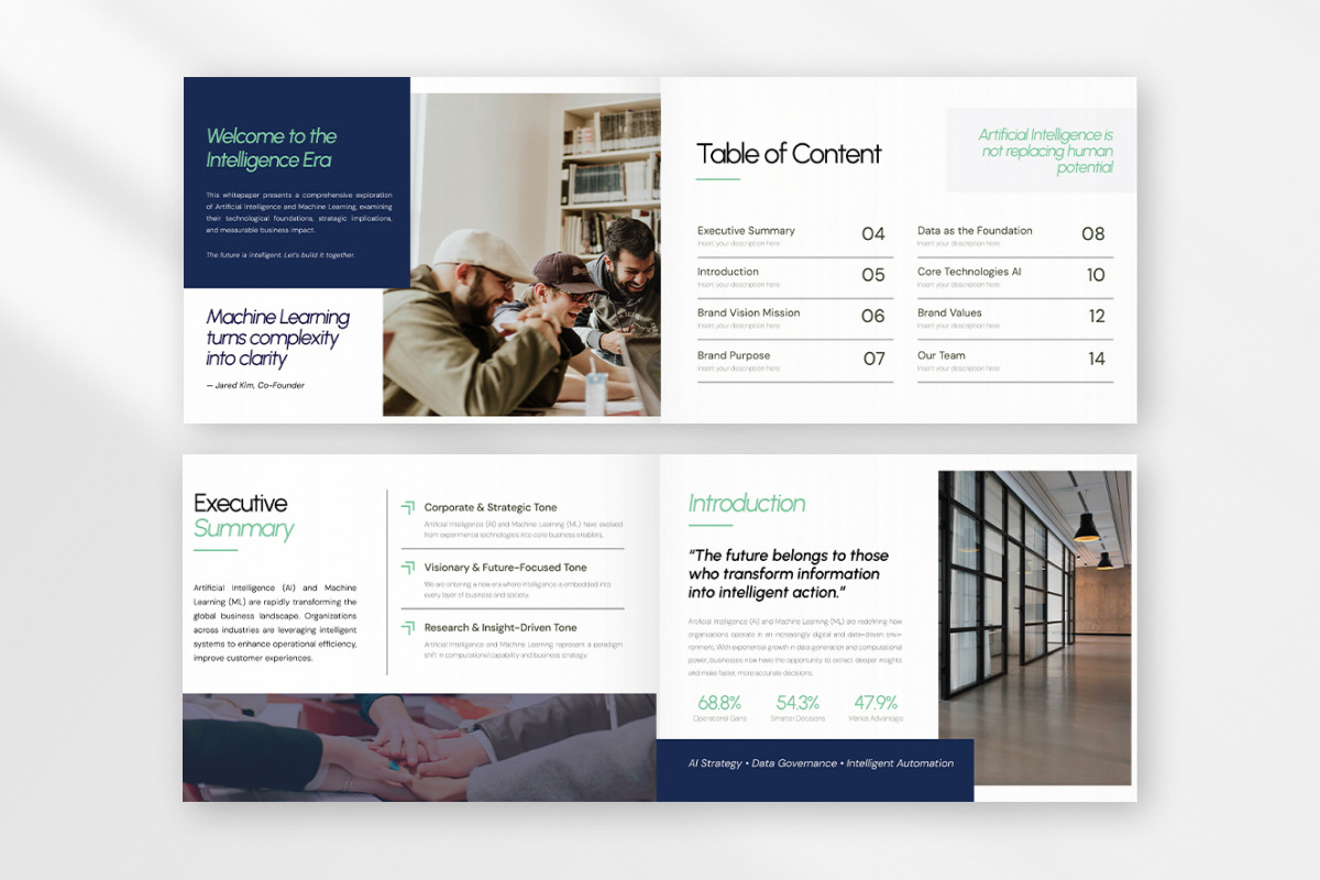 AI Machine Learning Whitepaper, a Brochure Template by twinstd (Photo 6 of 7)