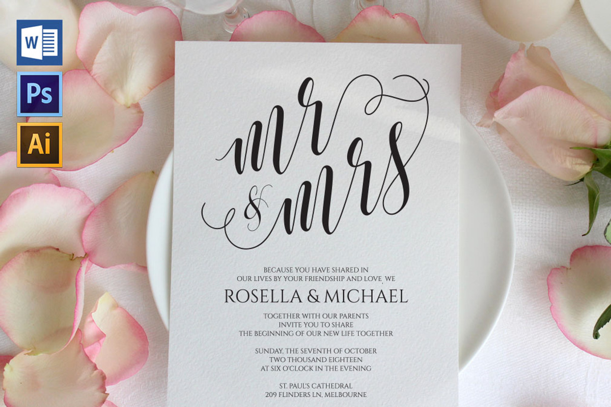 Invitation Template SHR432, an Invitation Template by Shafura_Wedding (Photo 1 of 5)