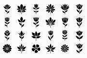 16 elegant black floral silhouettes, an Illustration by Amazin_art (Thumbnail 10 of 17)
