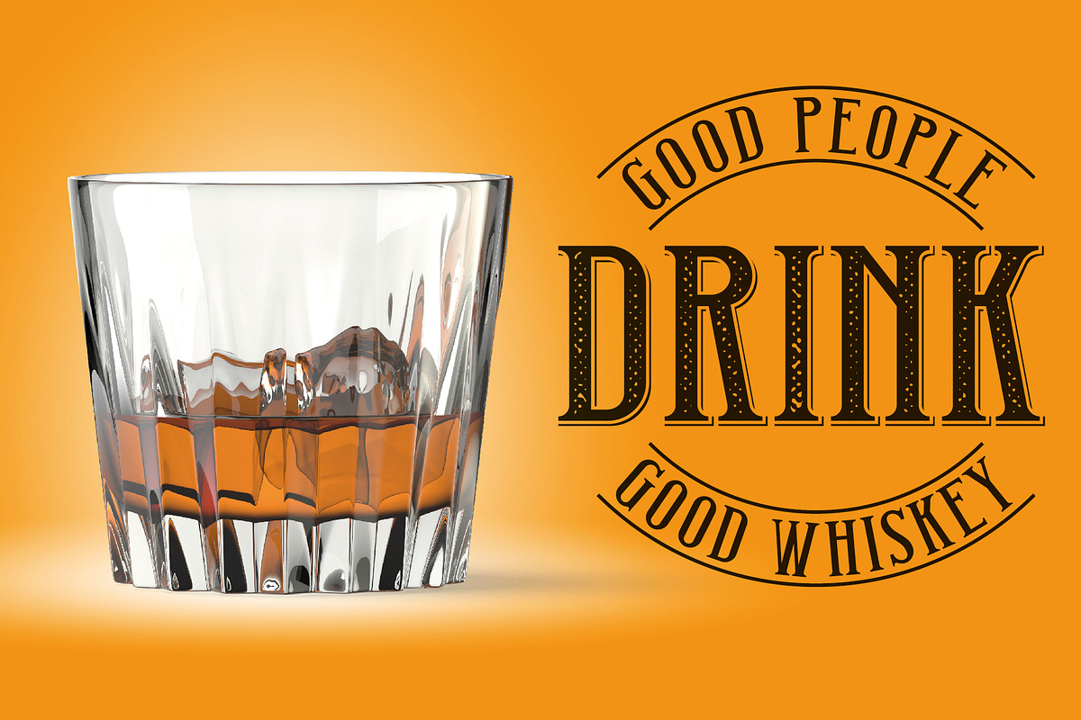 Two Shots label font, a Script Font by VozzyStock (Photo 5 of 6)