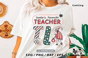 Christmas Teacher SVG PNG Bundle, an Object Illustration by Ya_ Design Store (Thumbnail 12 of 13)