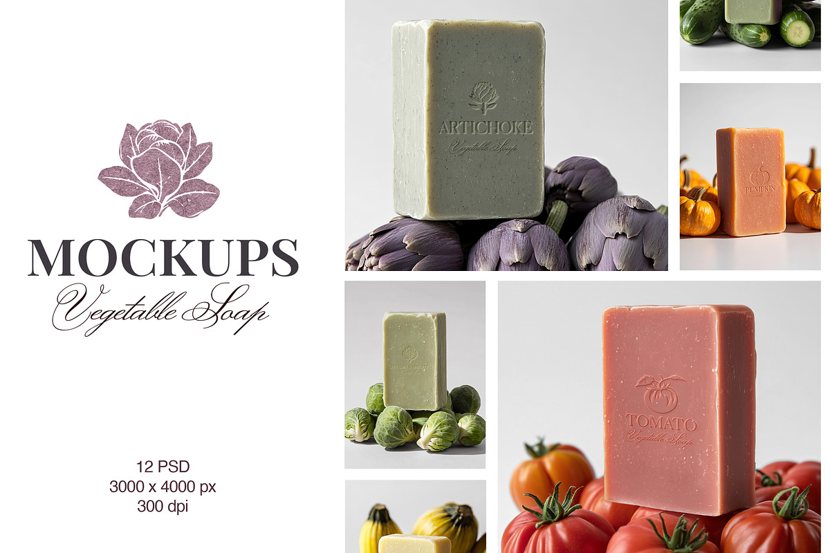 Organic Soap Mockup Set, a Product Mockup by Concept_Space (Photo 1 of 10)