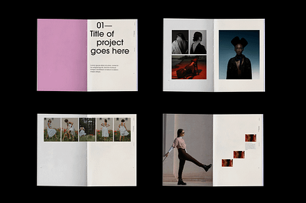 Fashion Portfolio Template 8.5x11, a Magazine Template by an-arketype studio.