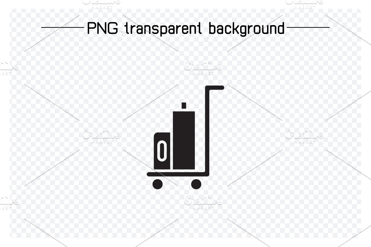 Suitcase and Travel Bag Icons, a Solid Icon by Designfour (Photo 6 of 7)