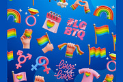 LGBTQ 3D Icons, an Object 3D Model by Rakata Studio (Thumbnail 6 of 7)