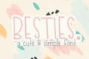 Besties, a Sans Serif Font by Dansie Design (Thumbnail 1 of 8)