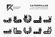 Caterpillar Icon Vector, an Icon by Akatype Studio (Thumbnail 1 of 3)