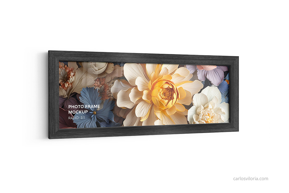 Small Photo Frame Mockup – Ratio 3x1, a Merchandise Mockup by Mockups by Carlos Viloria (Photo 4 of 7)