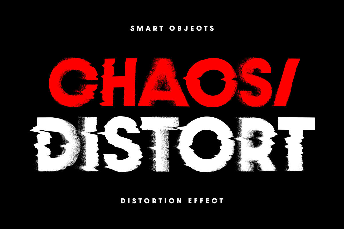 Distortion Text & Graphic Effect, a Mockup by Design Squad (Photo 1 of 4)