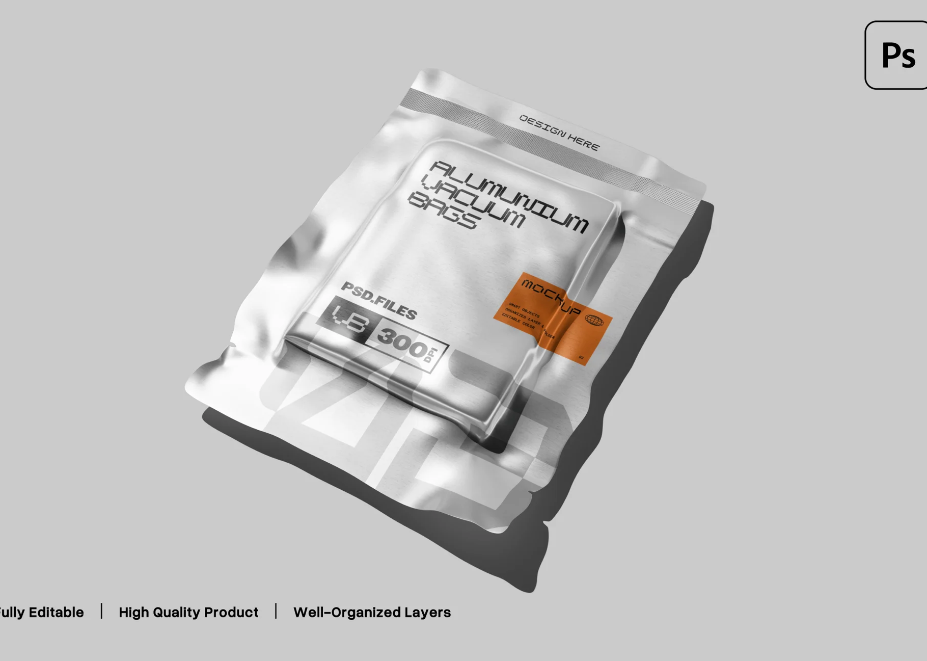 Vacuum Bag Mockup, a Packaging Mockup by graphicsauce