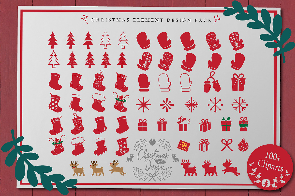 Christmas Design Kit, an Illustration by Rustype (Photo 5 of 7)