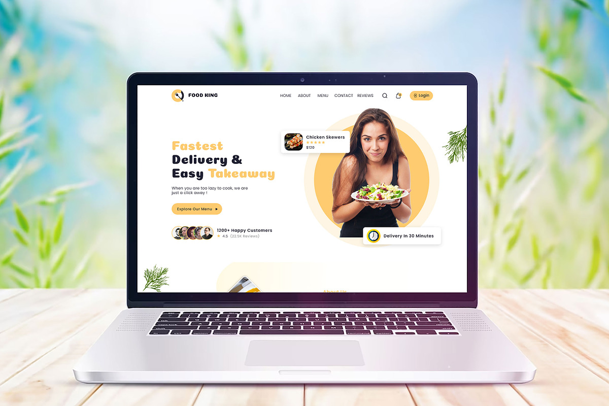 Restaurant website template HTML, a HTML Template by App Innovation (Photo 5 of 6)
