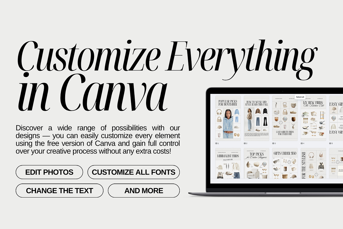 LTK Fashion Canva Story Templates, a Social Media Template by Xenié Creative (Photo 8 of 9)