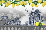 Amalfi Lemon Watercolor & Ink Kit, an Object Illustration by FineArt (Thumbnail 5 of 10)